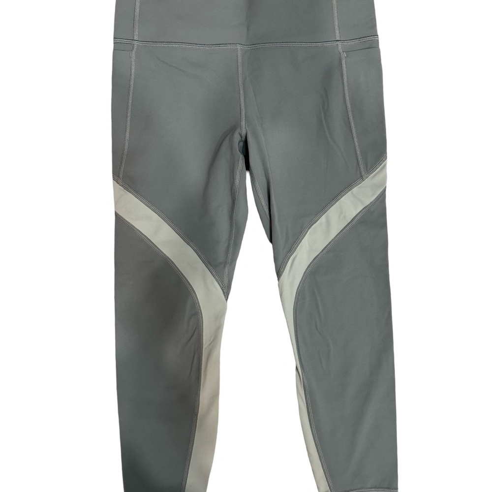 Athleta Salutation Stash Pocket II Colorblock 7/8 Tight Lead Green size SP - Picture 3 of 8
